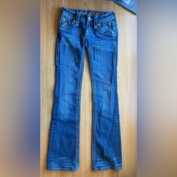 Rock Revival Chrissie Boot Cut Jeans Size 29x30 - Picture 2 of 9